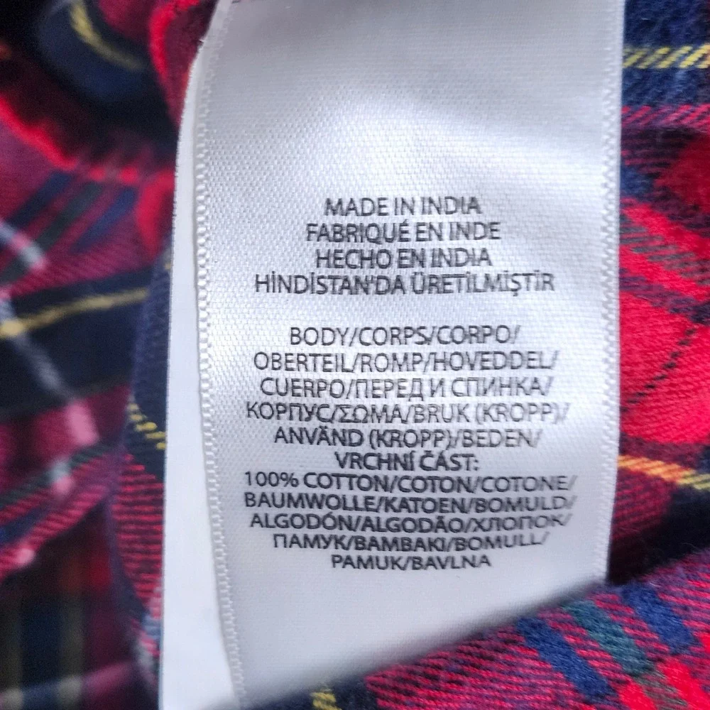 Polo‎ Ralph Lauren Mens Medium Red Plaid Classic Fit Cotton Button Down Shirt